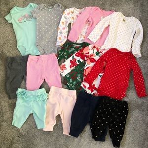 Newborn Bundle Short Sleeve Long Sleeve Onesies and Pants